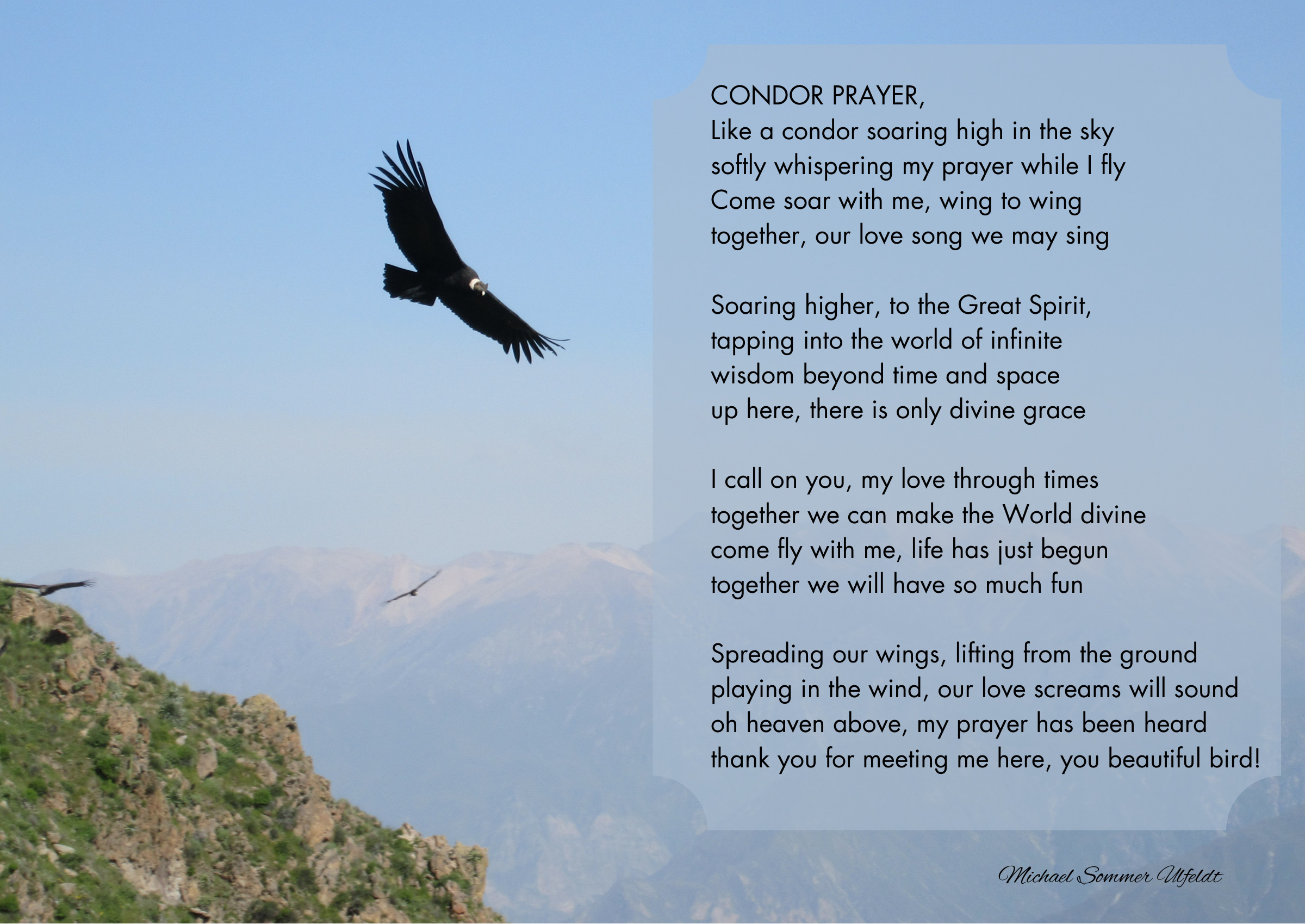 Condor Prayer – En kondor over bjergene og en poetisk bøn om kærlighed, fællesskab og frihed.
